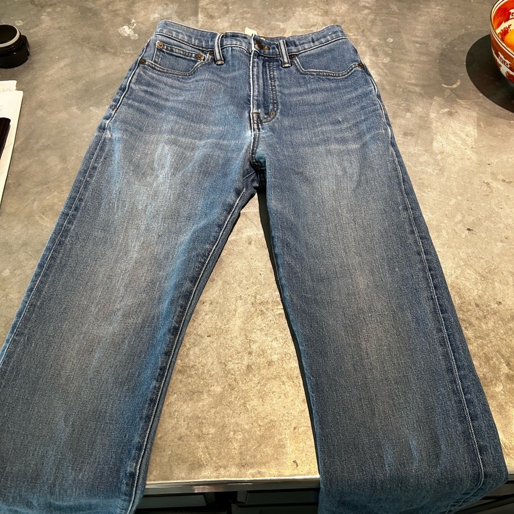Madewell 90’s Straight-Leg denim Jeans 25 High Rise